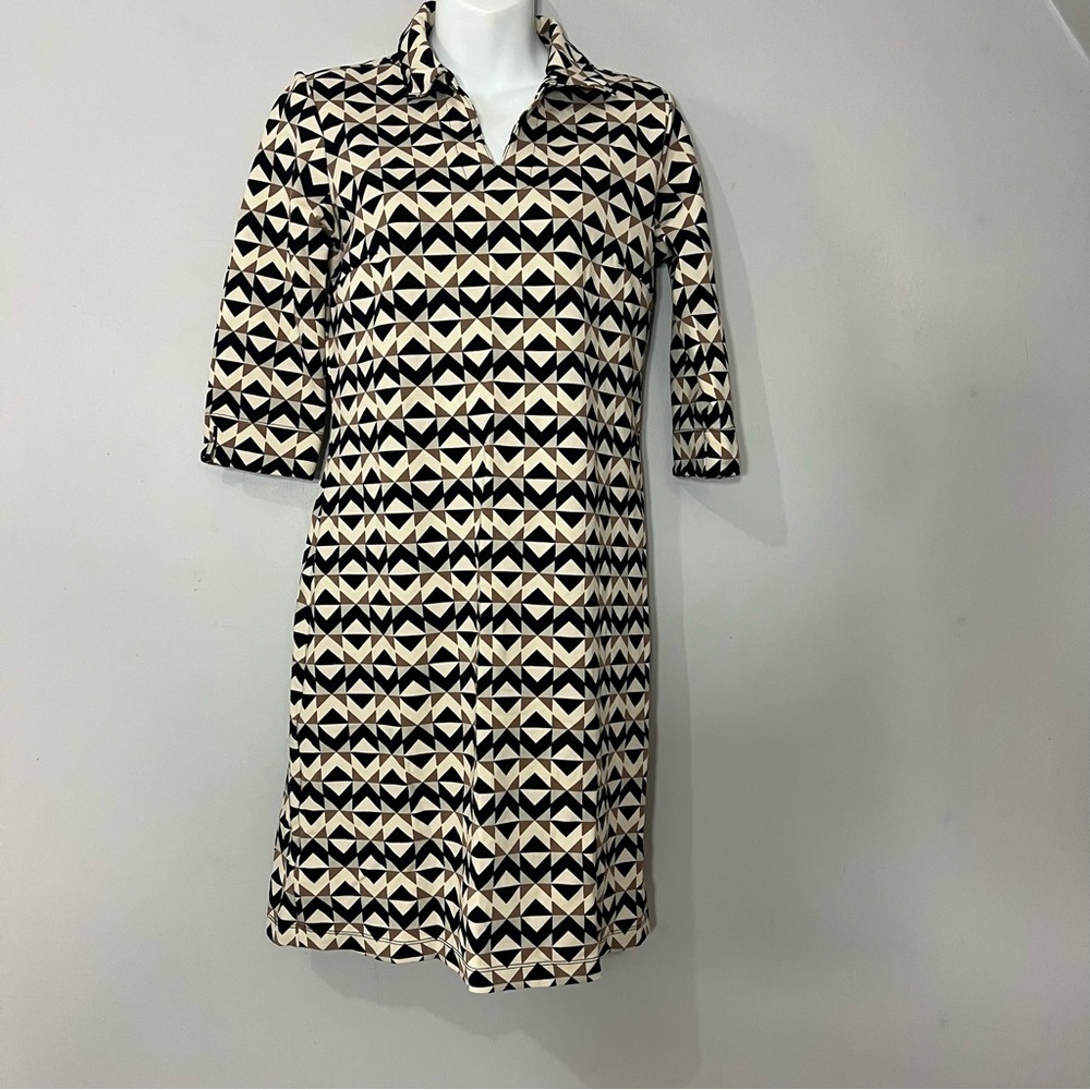 J. McLaughlin Catalina Cloth Womens Dress Geometric Career Summer 70s Revival - Picture 11 of 15